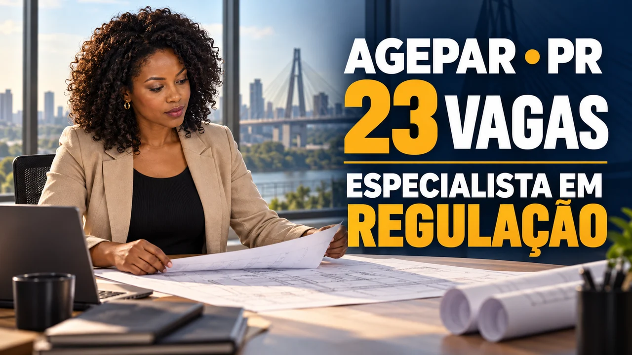 Capa ilustrativa: AGEPAR • PR. 23 VAGAS. ESPECIALISTA EM REGULAÇÃO