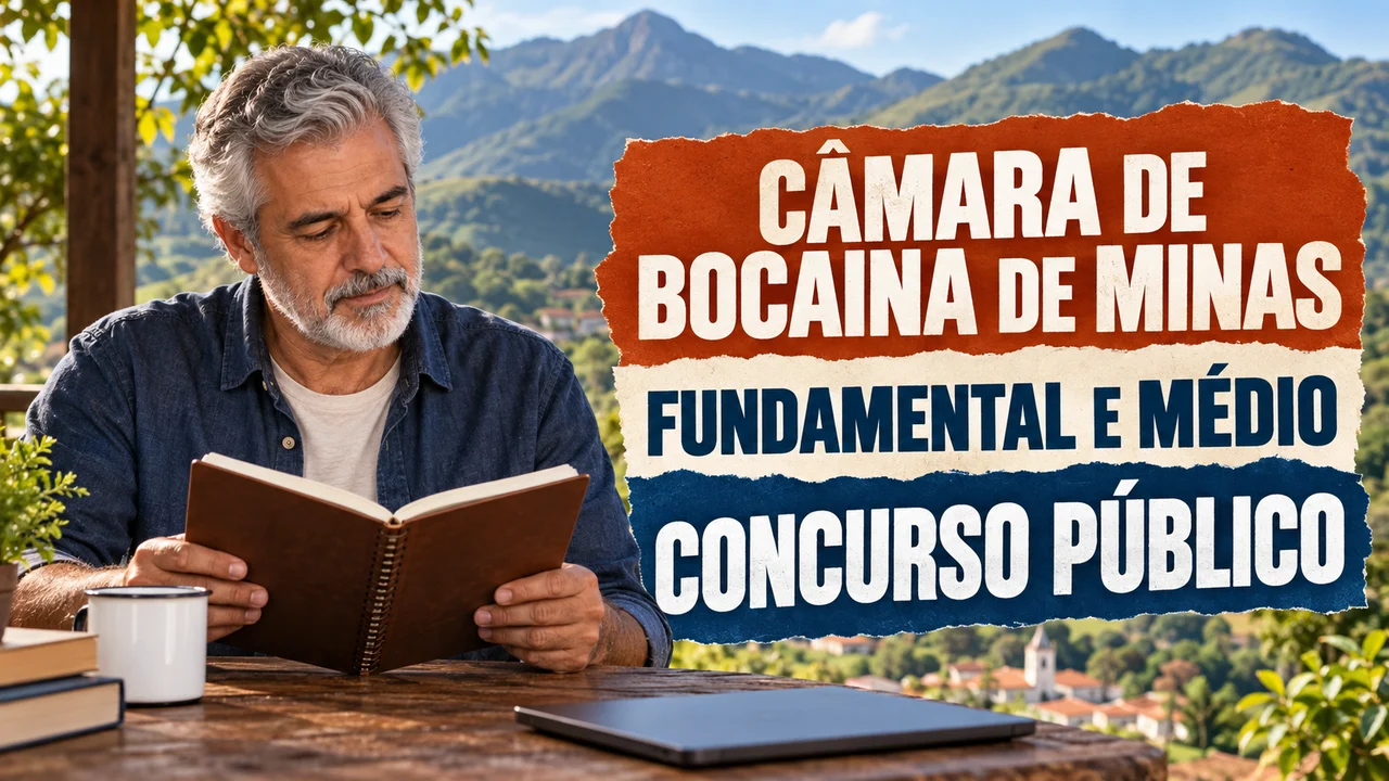 Capa ilustrativa: CÂMARA DE BOCAINA DE MINAS. FUNDAMENTAL E MÉDIO. CONCURSO PÚBLICO