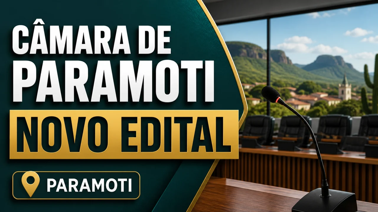 Capa ilustrativa: CÂMARA DE PARAMOTI. NOVO EDITAL