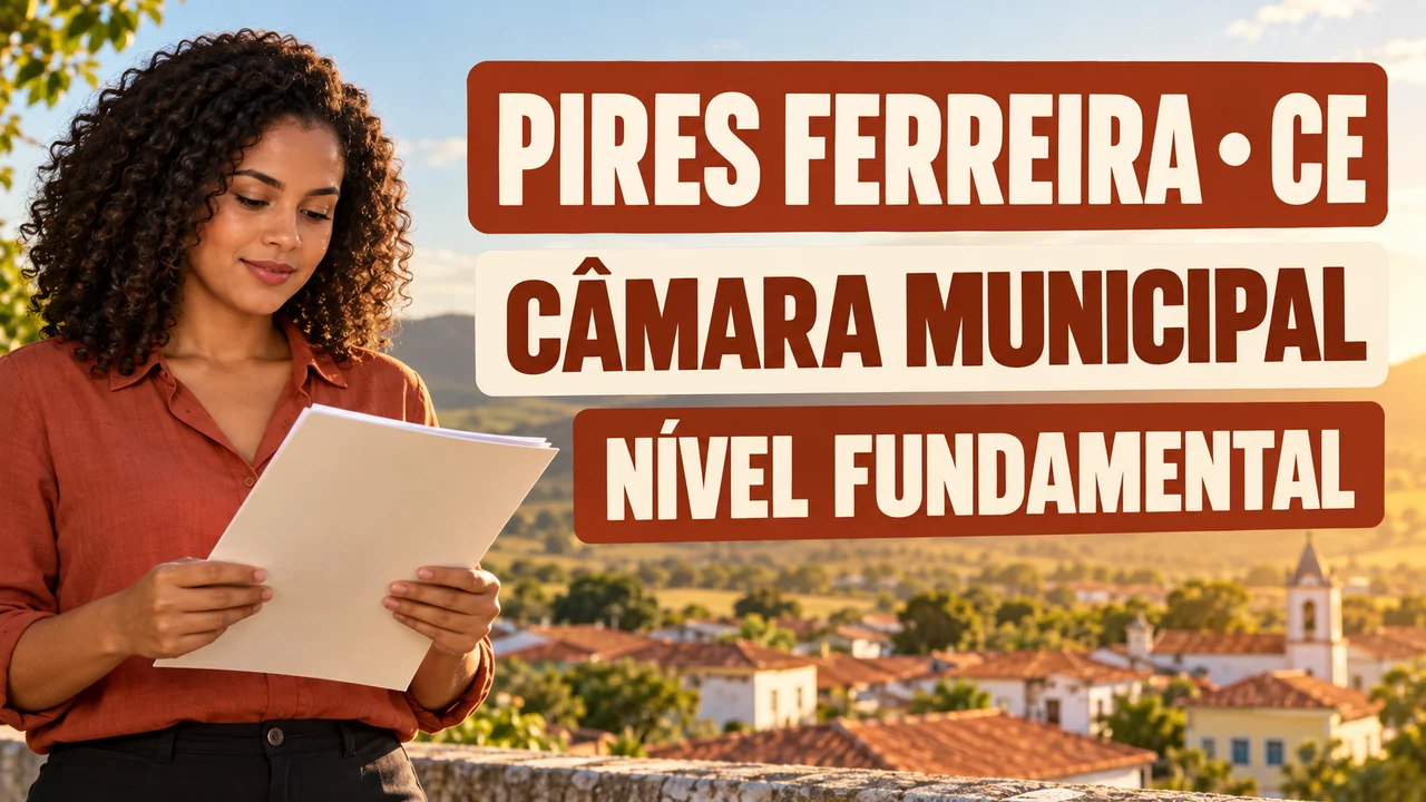 Capa ilustrativa: PIRES FERREIRA • CE. CÂMARA MUNICIPAL. NÍVEL FUNDAMENTAL