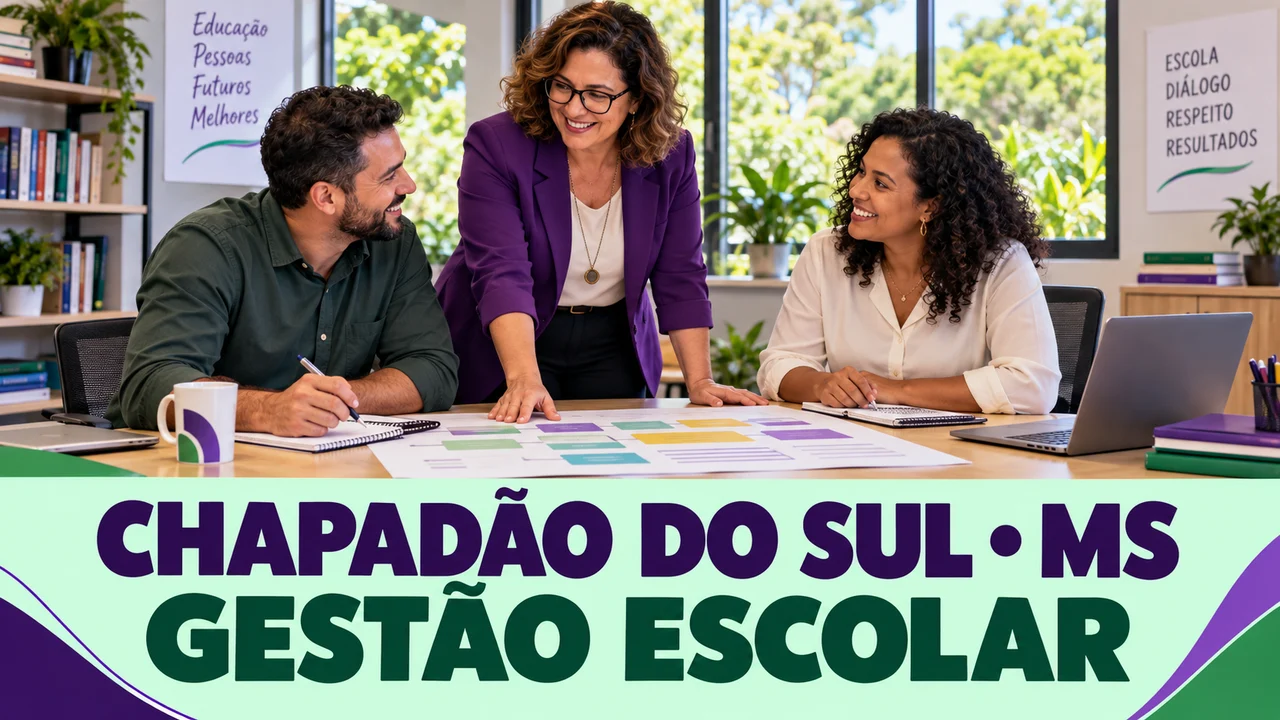 Capa ilustrativa: CHAPADÃO DO SUL • MS. GESTÃO ESCOLAR