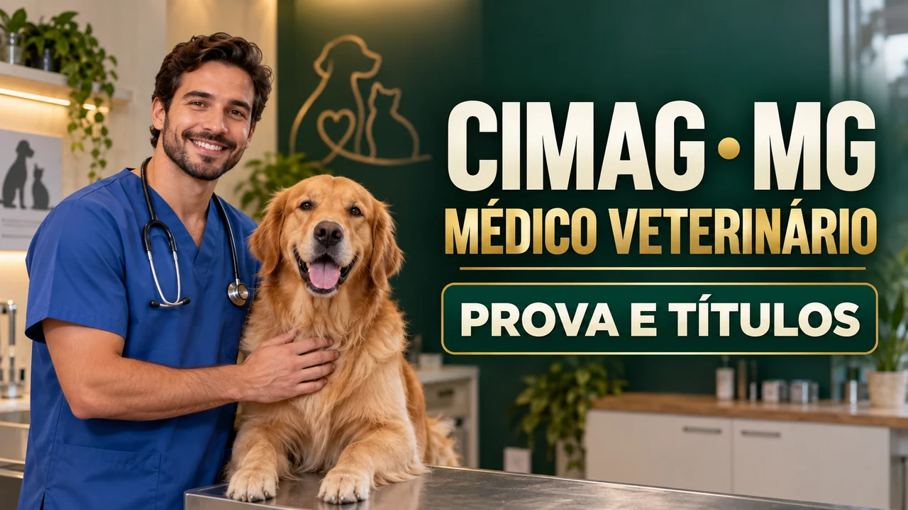 Capa ilustrativa: CIMAG • MG. MÉDICO VETERINÁRIO. PROVA E TÍTULOS