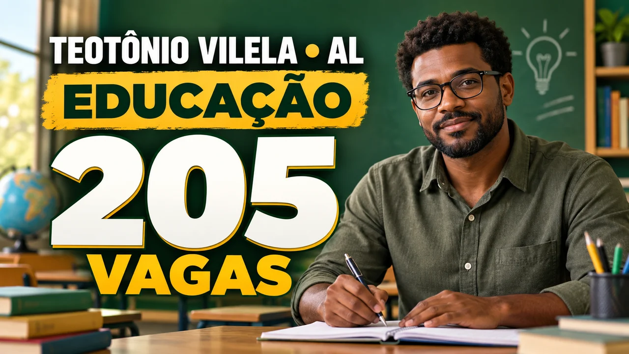 Capa ilustrativa: TEOTÔNIO VILELA • AL. EDUCAÇÃO. 205 VAGAS