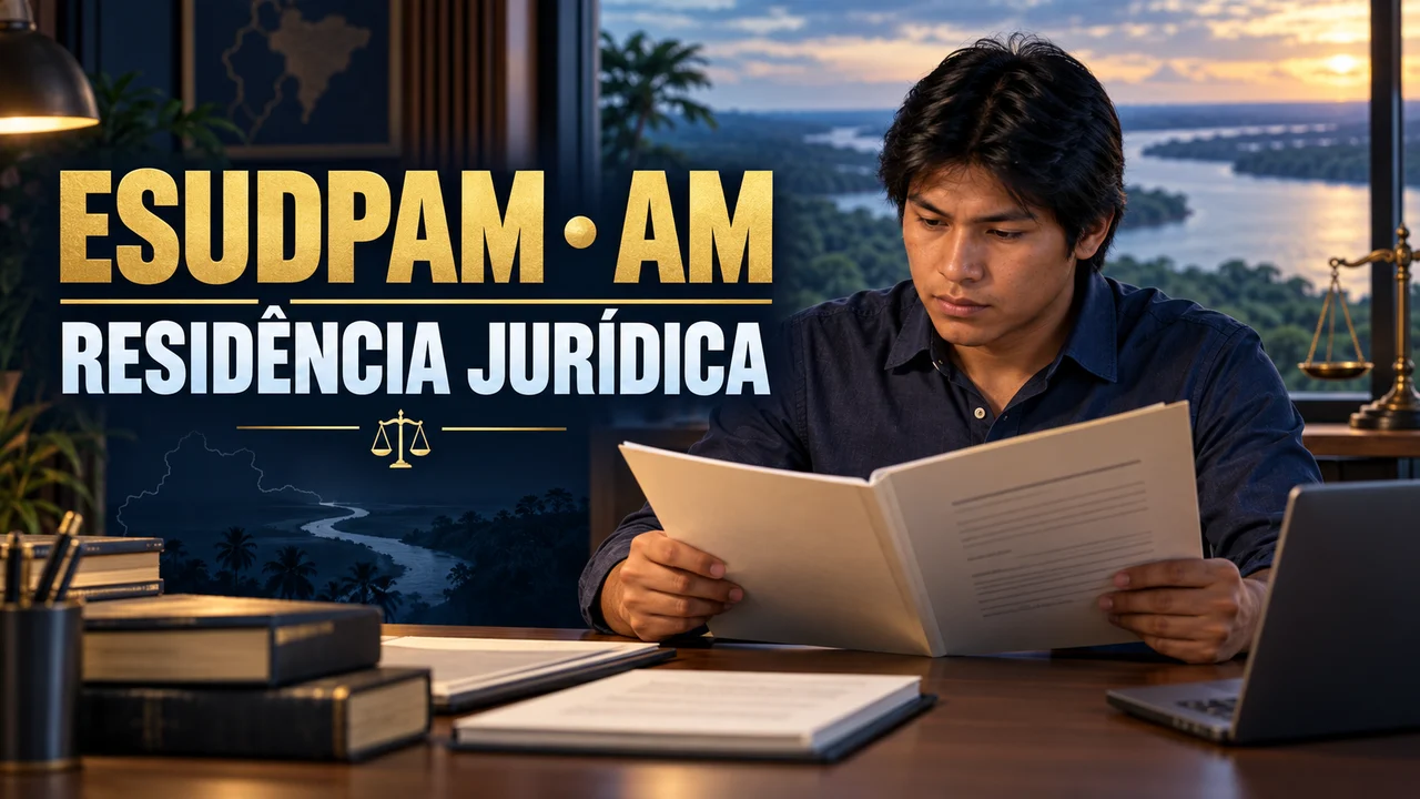 Capa ilustrativa: ESUDPAM • AM. RESIDÊNCIA JURÍDICA