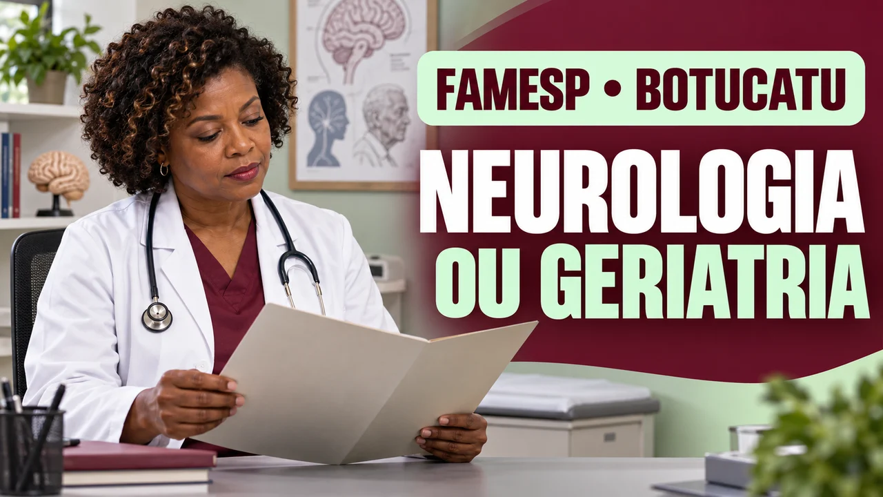 Capa ilustrativa: FAMESP • BOTUCATU. NEUROLOGIA. OU GERIATRIA