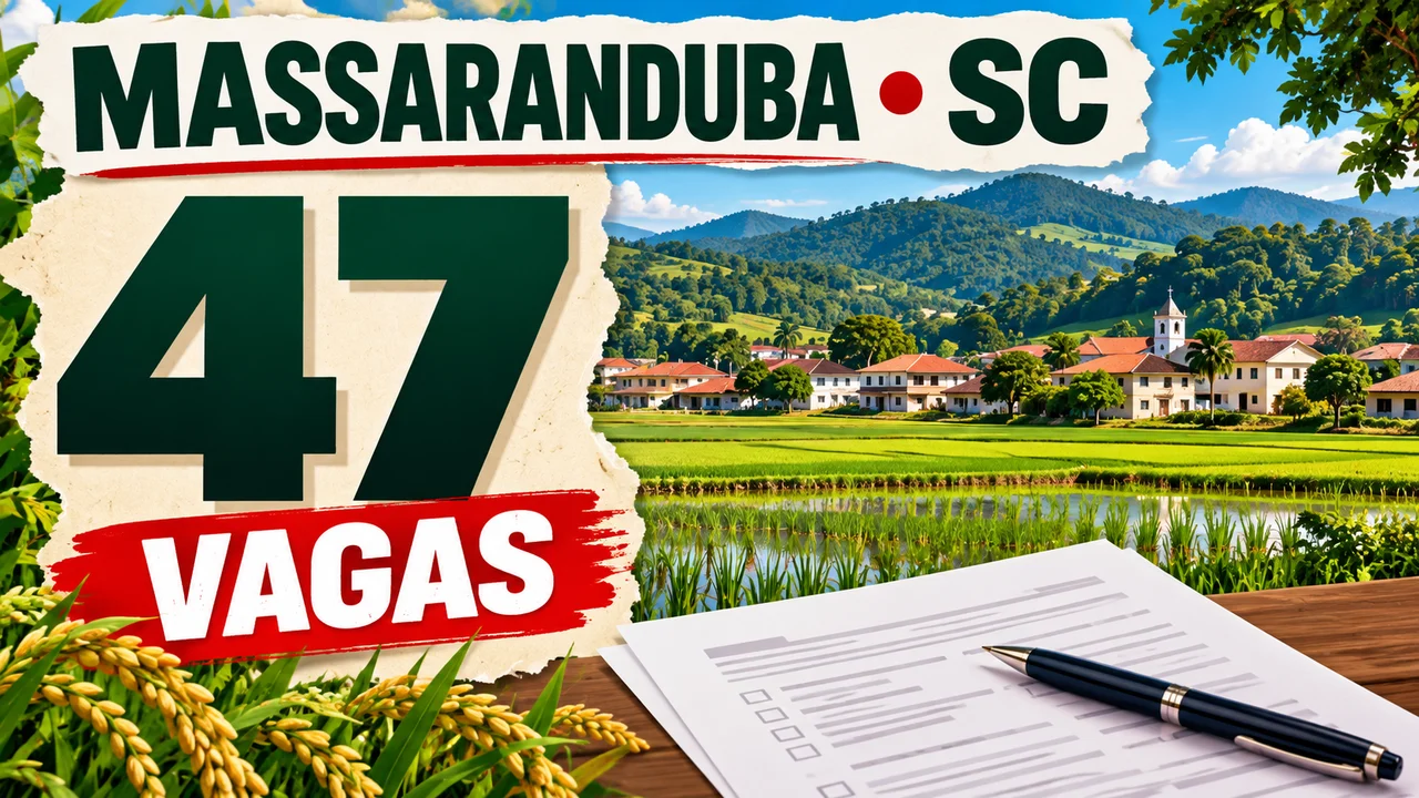 Capa ilustrativa: MASSARANDUBA • SC. 47 VAGAS