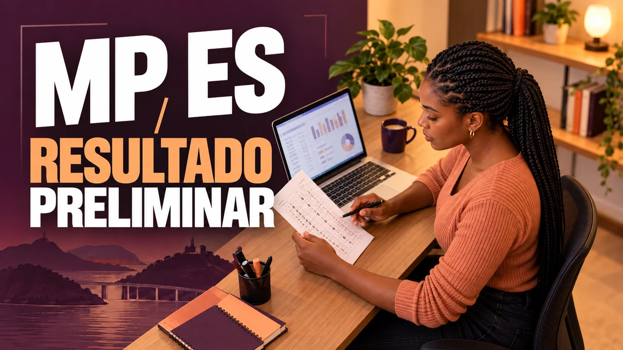 Capa ilustrativa: MP ES. RESULTADO PRELIMINAR