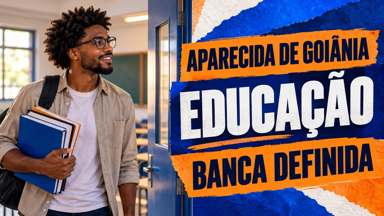 Capa ilustrativa: APARECIDA DE GOIÂNIA. EDUCAÇÃO. BANCA DEFINIDA