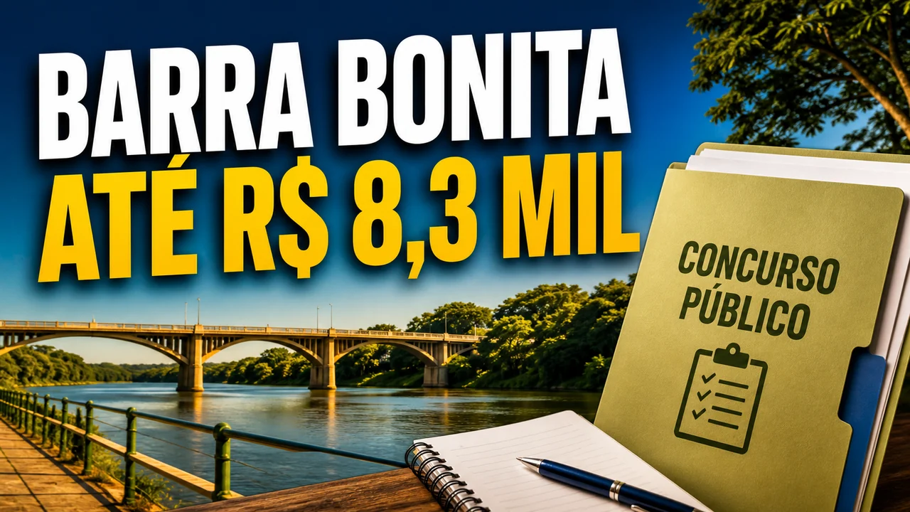 Capa ilustrativa: BARRA BONITA. ATÉ R$ 8,3 MIL