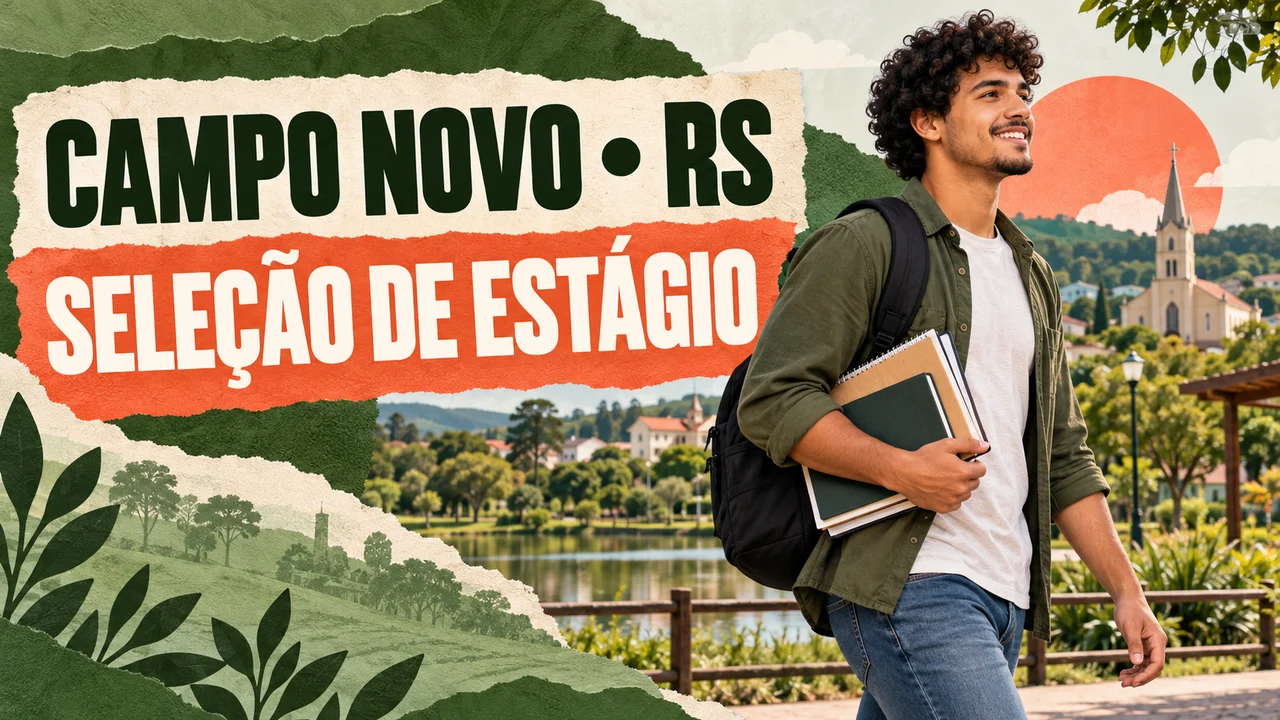 Capa ilustrativa: CAMPO NOVO • RS. SELEÇÃO DE ESTÁGIO