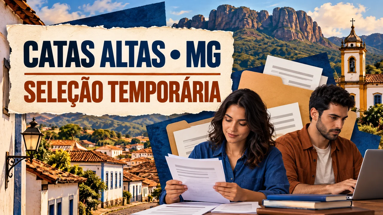 Capa ilustrativa: CATAS ALTAS • MG. SELEÇÃO TEMPORÁRIA