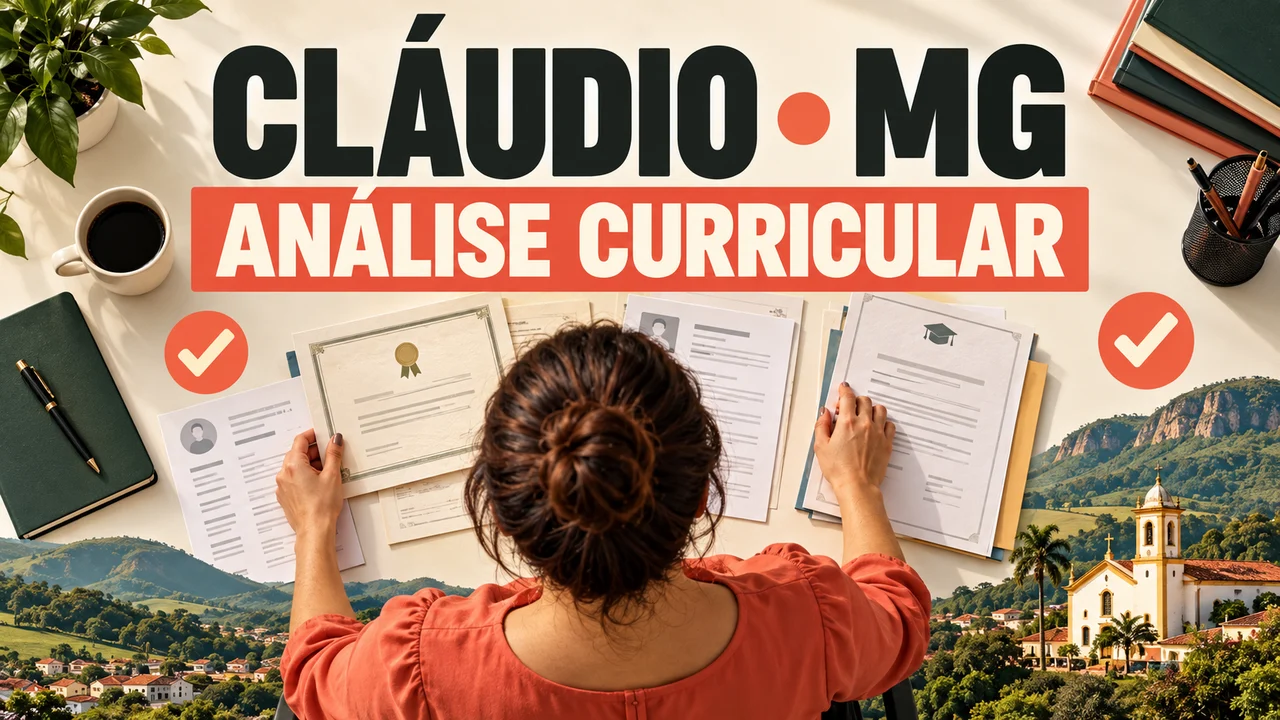 Capa ilustrativa: CLÁUDIO • MG. ANÁLISE CURRICULAR