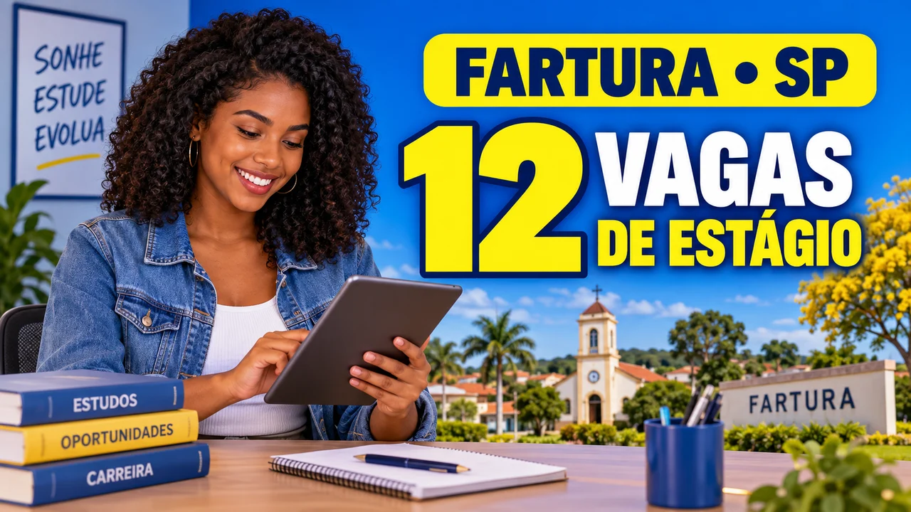 Capa ilustrativa: FARTURA • SP. 12 VAGAS. DE ESTÁGIO
