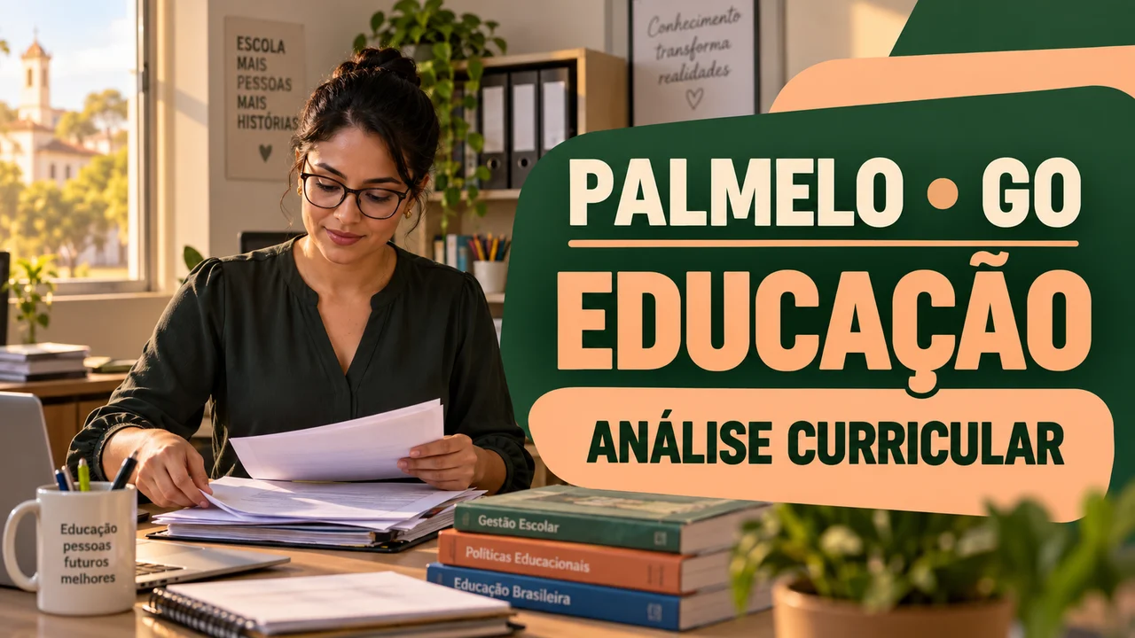 Capa ilustrativa: PALMELO • GO. EDUCAÇÃO. ANÁLISE CURRICULAR