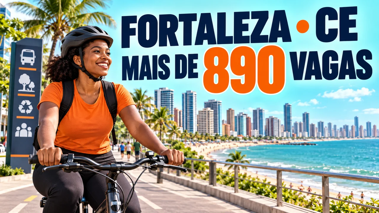 Capa ilustrativa: FORTALEZA • CE. MAIS DE 890 VAGAS