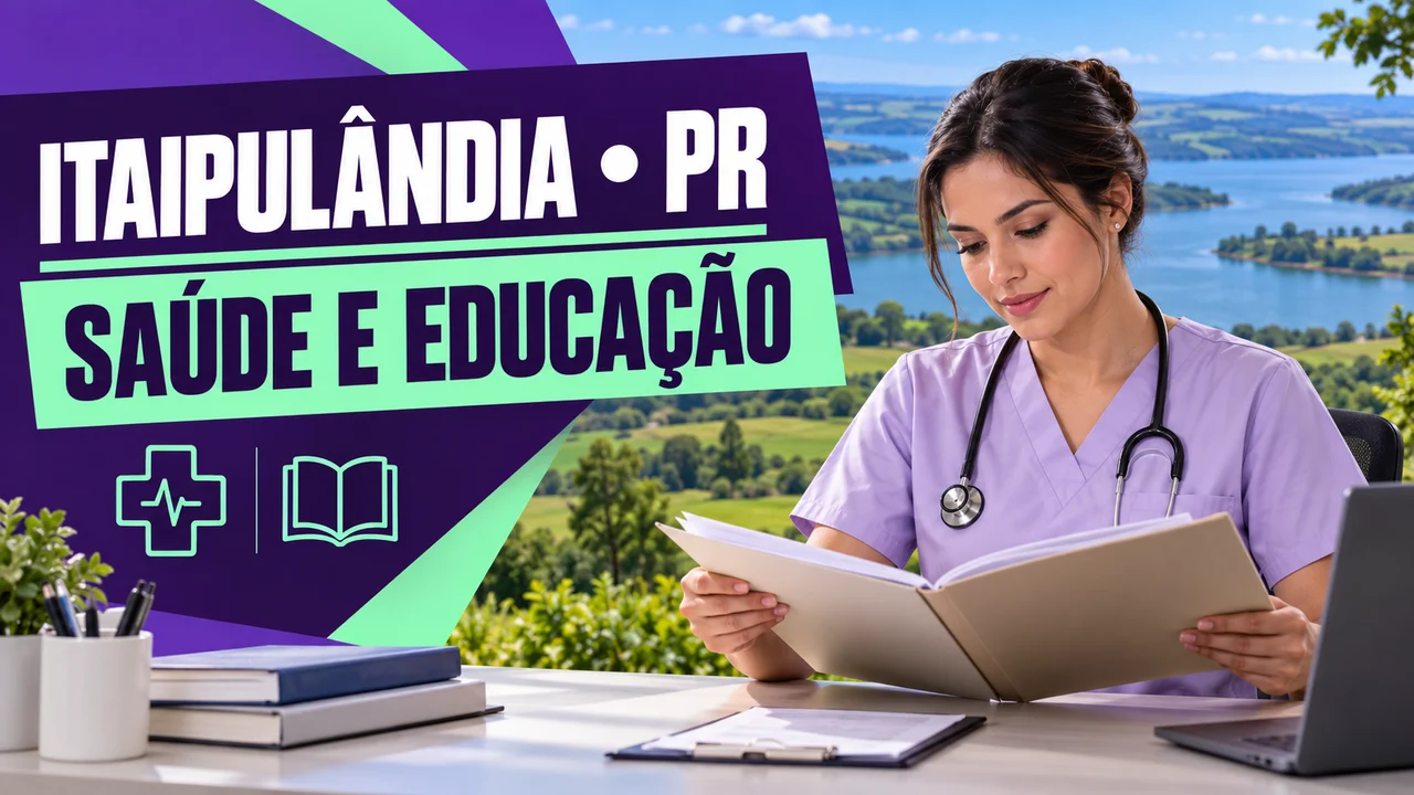 Capa ilustrativa: ITAIPULÂNDIA • PR. SAÚDE E EDUCAÇÃO