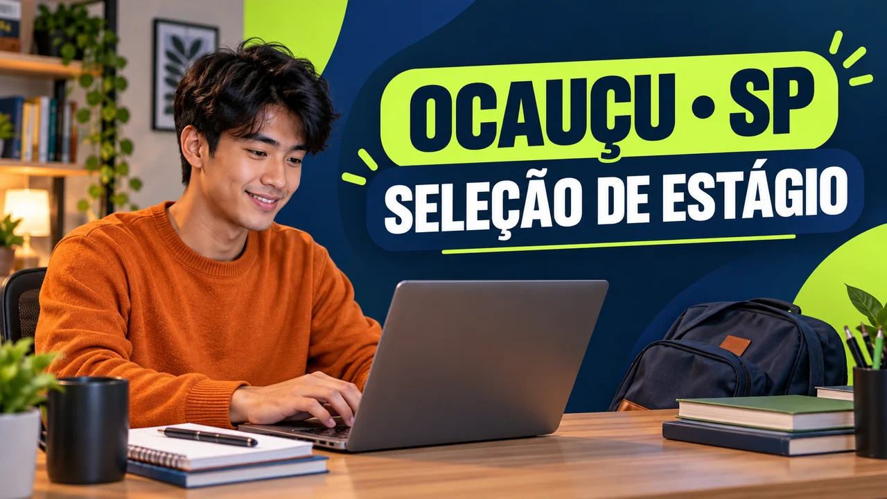 Capa ilustrativa: OCAUÇU • SP. SELEÇÃO DE ESTÁGIO