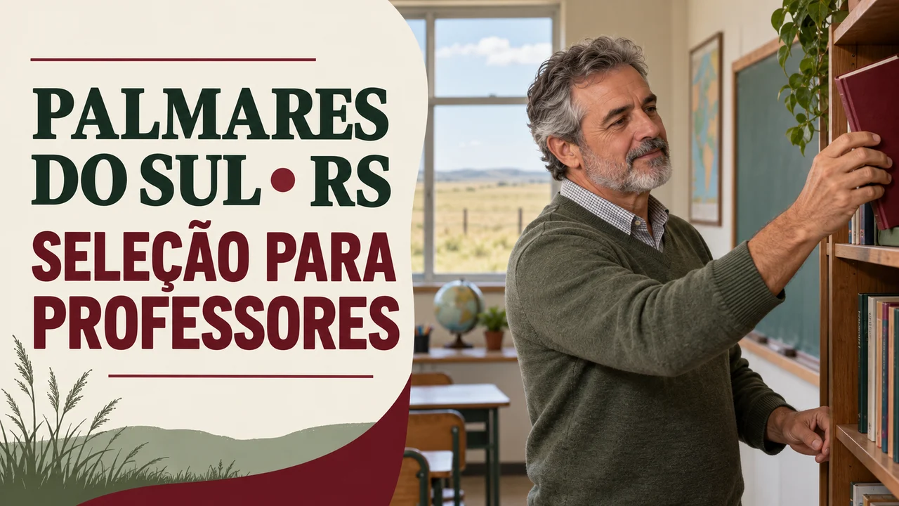 Capa ilustrativa: PALMARES DO SUL • RS. SELEÇÃO PARA PROFESSORES