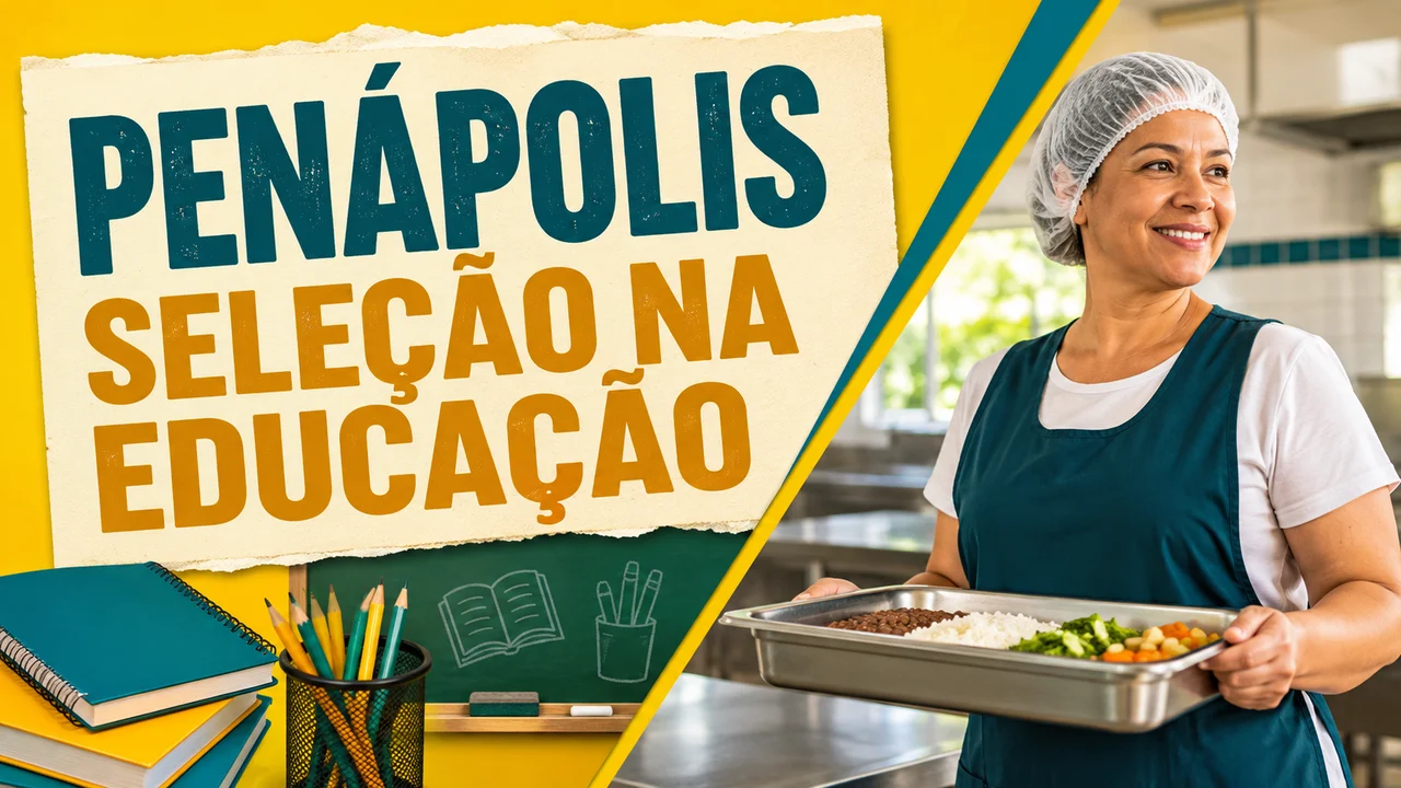 Capa ilustrativa: PENÁPOLIS. SELEÇÃO NA EDUCAÇÃO