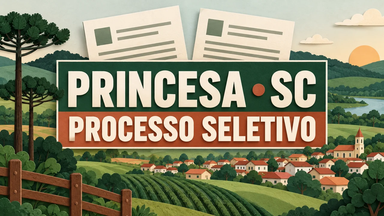 Capa ilustrativa: PRINCESA • SC. PROCESSO SELETIVO