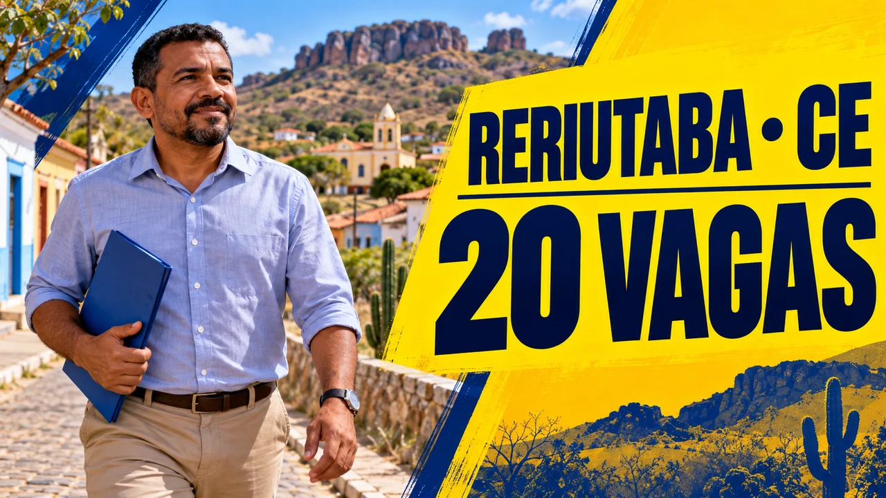 Capa ilustrativa: RERIUTABA • CE. 20 VAGAS