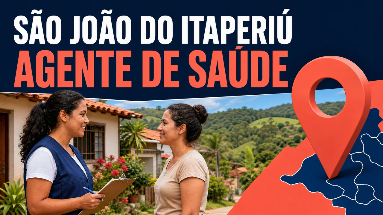 Capa ilustrativa: SÃO JOÃO DO ITAPERIÚ. AGENTE DE SAÚDE