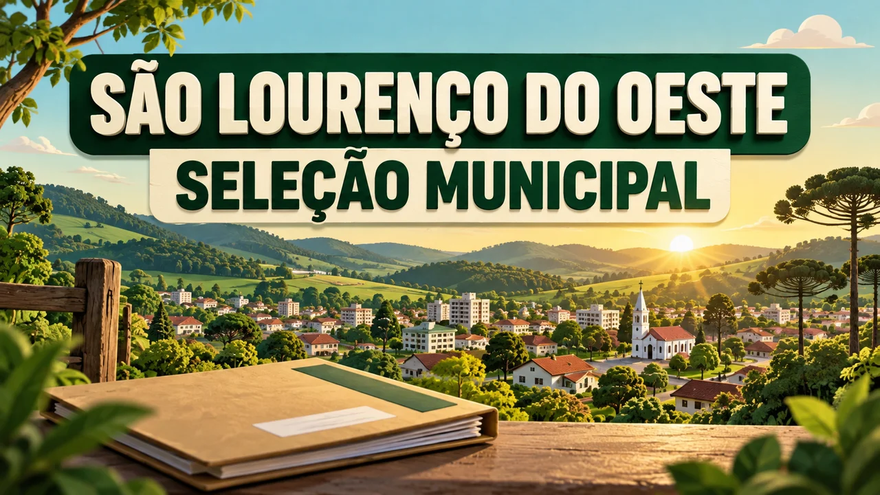 Capa ilustrativa: SÃO LOURENÇO DO OESTE. SELEÇÃO MUNICIPAL