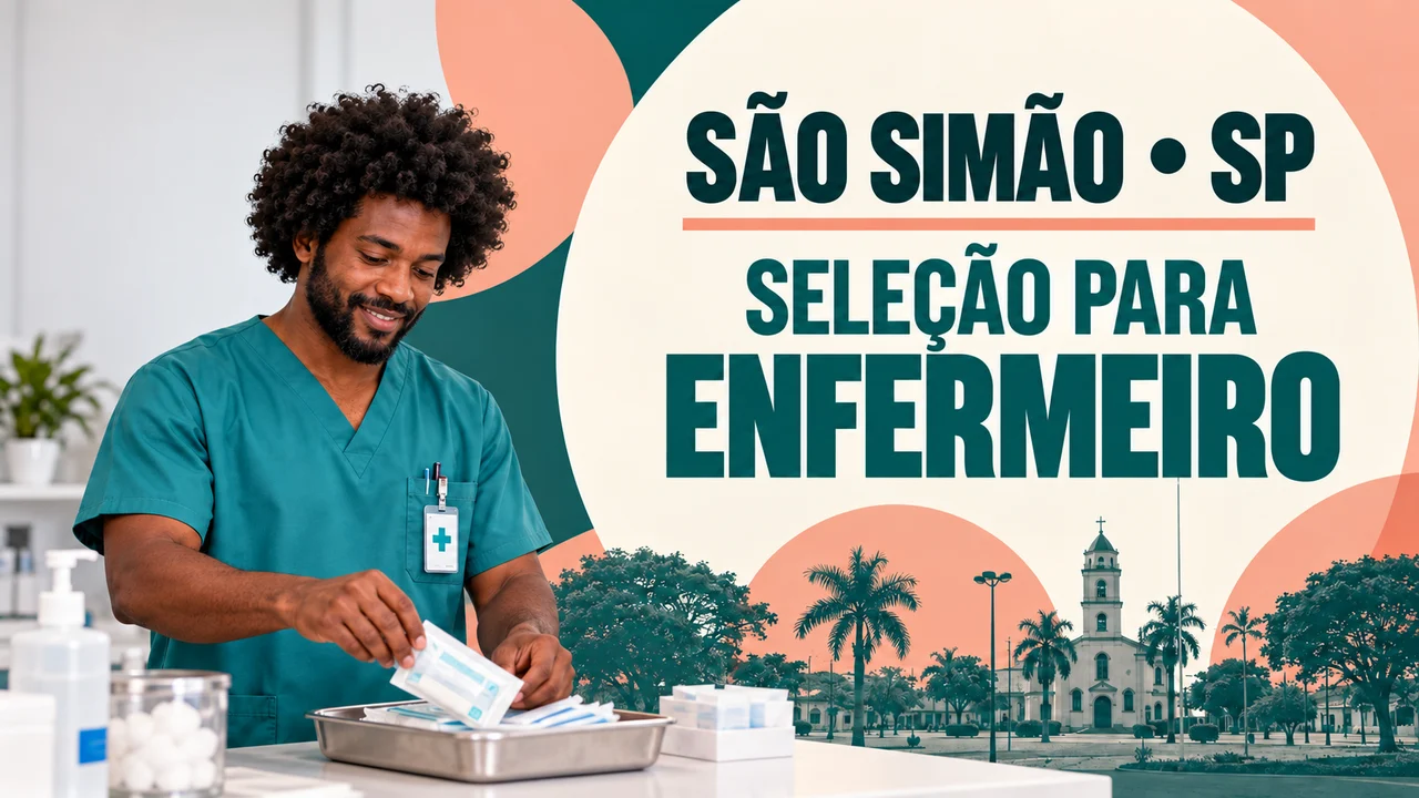 Capa ilustrativa: SÃO SIMÃO • SP. SELEÇÃO PARA ENFERMEIRO