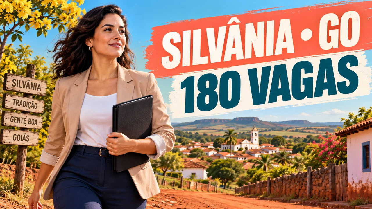 Capa ilustrativa: SILVÂNIA • GO. 180 VAGAS