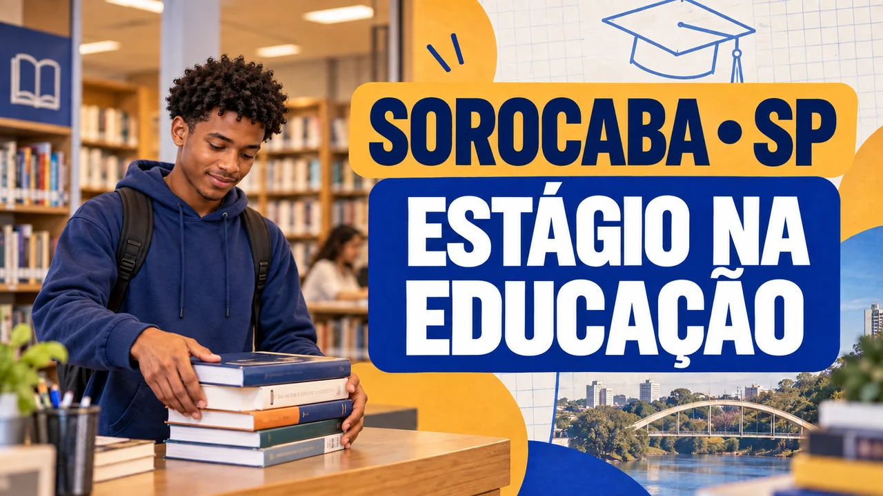 Capa ilustrativa: SOROCABA • SP. ESTÁGIO NA EDUCAÇÃO