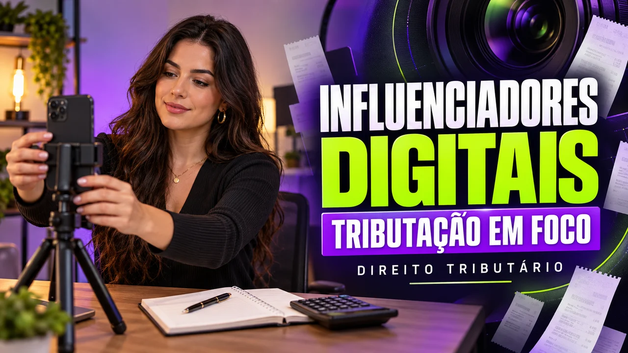Capa ilustrativa: INFLUENCIADORES DIGITAIS. TRIBUTAÇÃO EM FOCO. DIREITO TRIBUTÁRIO