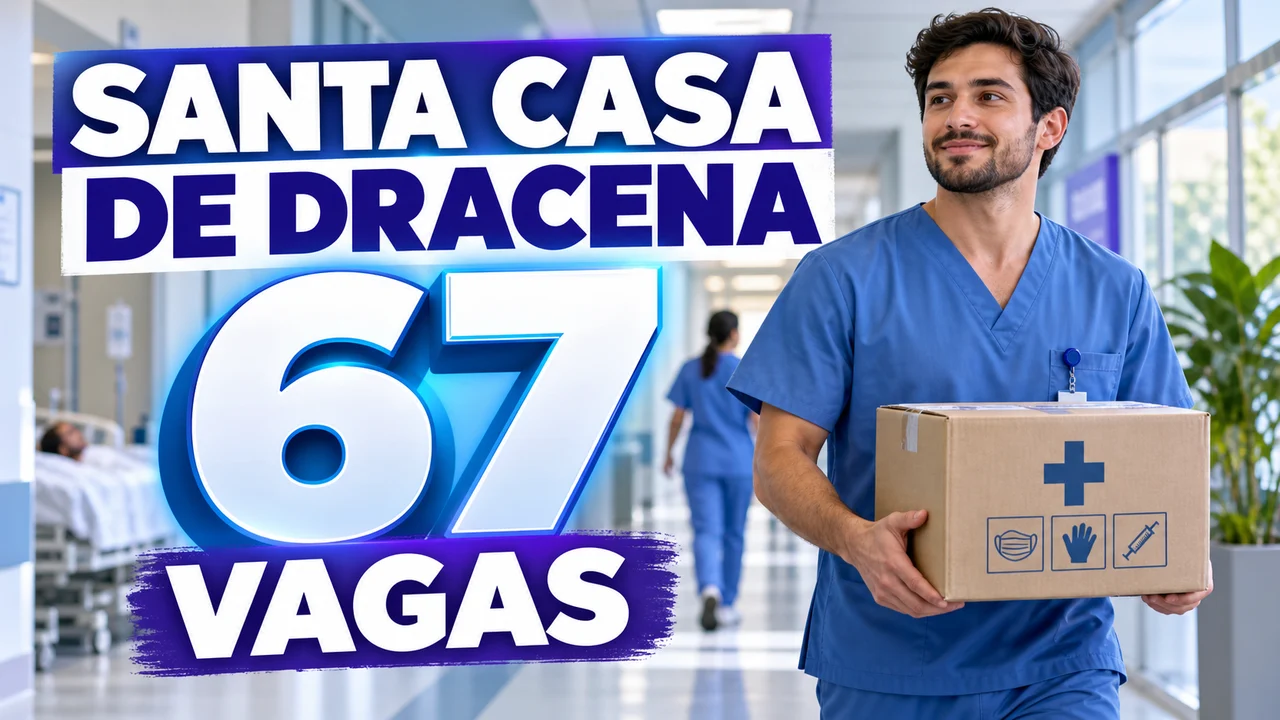 Capa ilustrativa: SANTA CASA DE DRACENA. 67 VAGAS