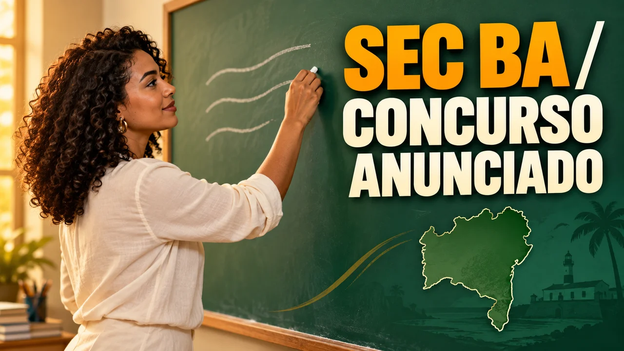 Capa ilustrativa: SEC BA. CONCURSO ANUNCIADO