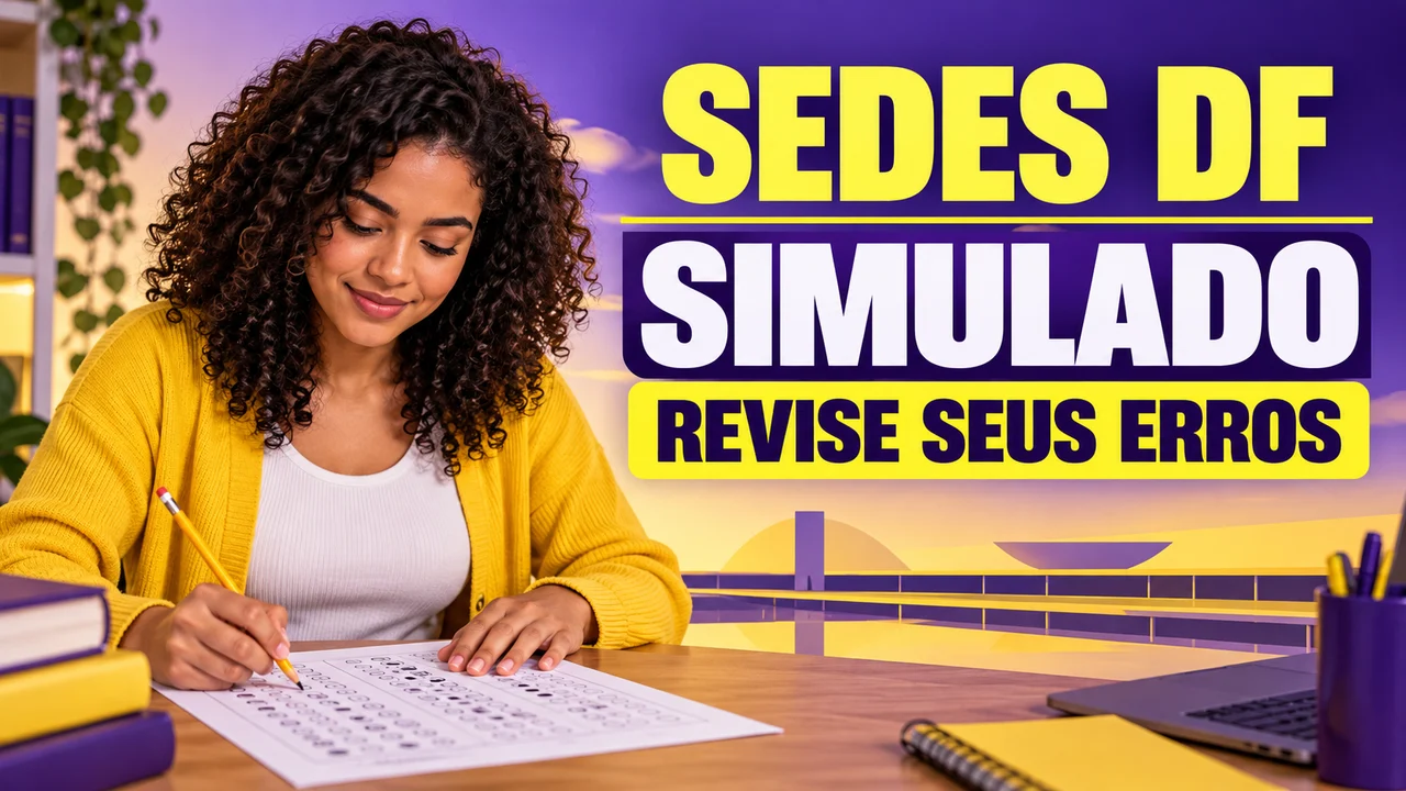 Capa ilustrativa: SEDES DF. SIMULADO. REVISE SEUS ERROS
