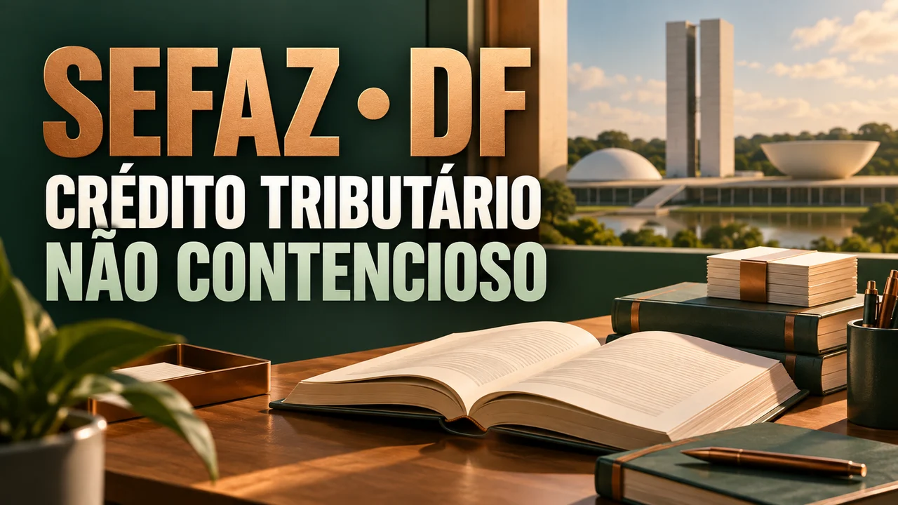 Capa ilustrativa: SEFAZ • DF. CRÉDITO TRIBUTÁRIO. NÃO CONTENCIOSO