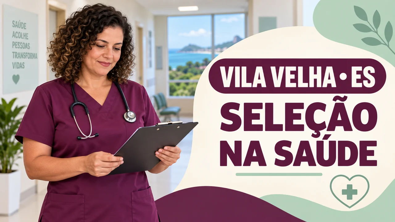 Capa ilustrativa: VILA VELHA • ES. SELEÇÃO NA SAÚDE
