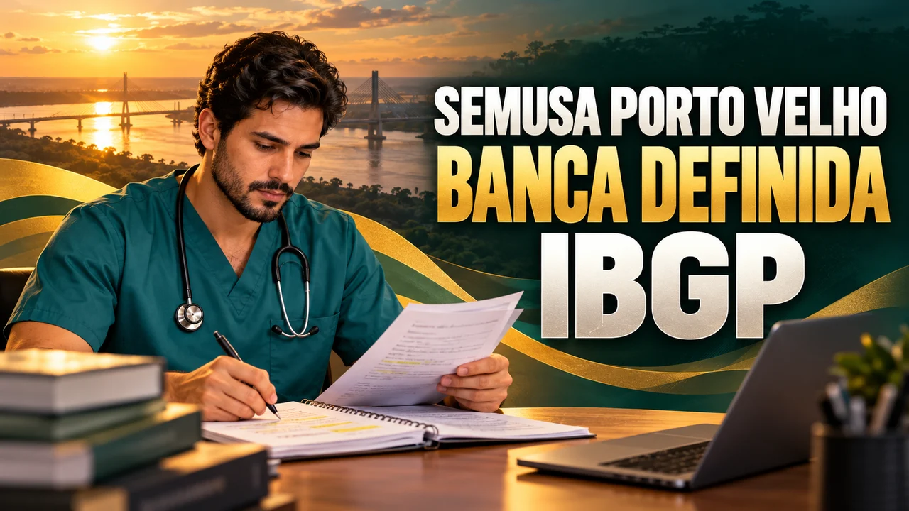 Capa ilustrativa: SEMUSA PORTO VELHO. BANCA DEFINIDA. IBGP