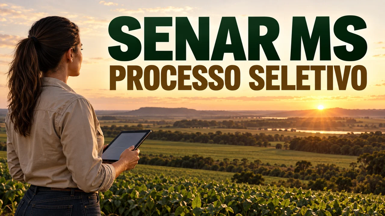 Capa ilustrativa: SENAR MS. PROCESSO SELETIVO