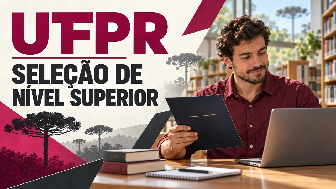 Capa ilustrativa: UTFPR. SELEÇÃO DE NÍVEL SUPERIOR