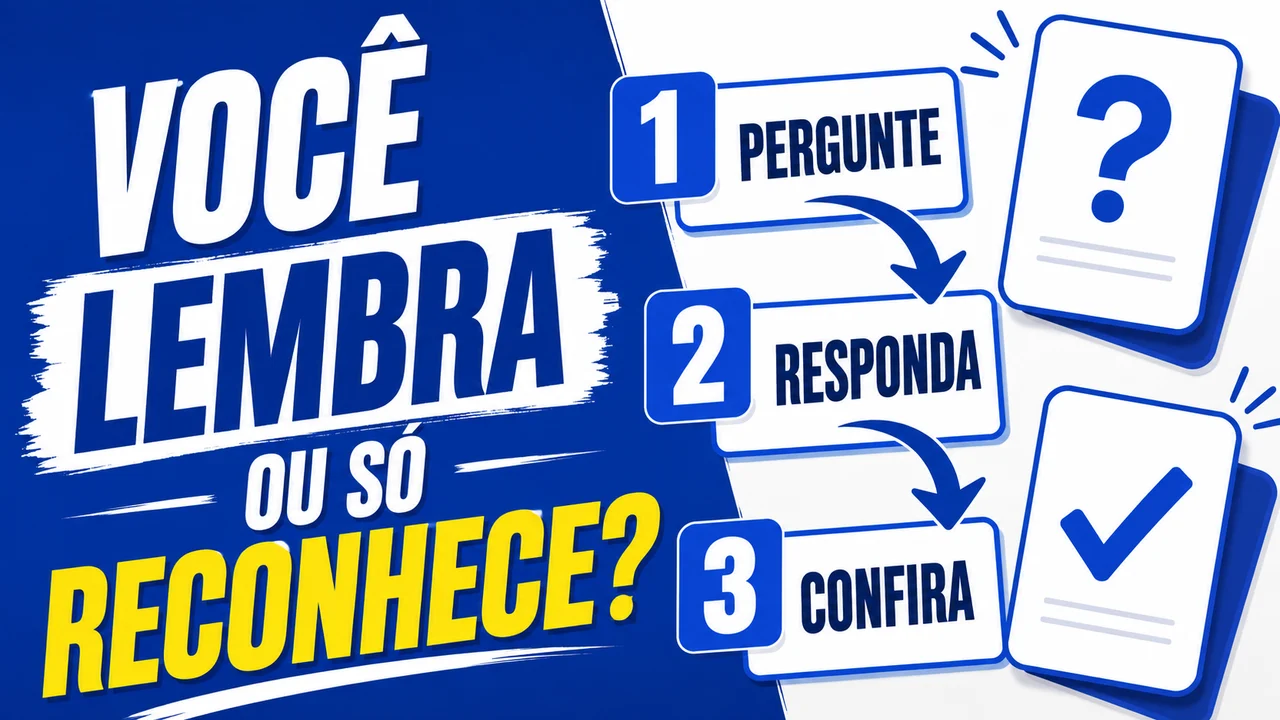 Infográfico: Você lembra ou só reconhece? Pergunte, responda e confira.