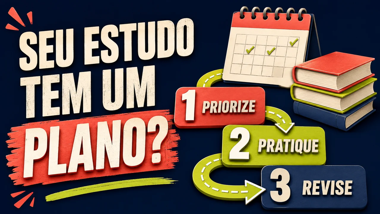 Infográfico: Seu estudo tem um plano? Priorize, pratique e revise.